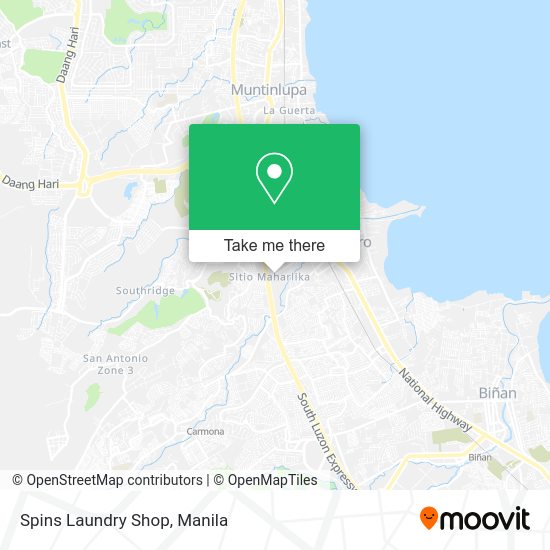 Spins Laundry Shop map