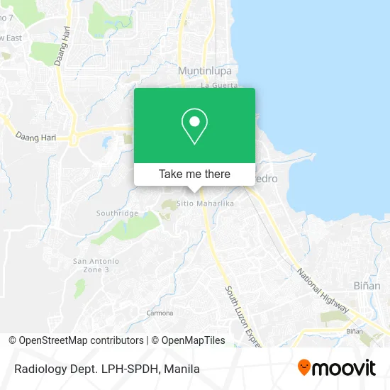 Radiology Dept. LPH-SPDH map
