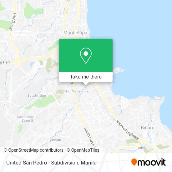 United San Pedro - Subdivision map