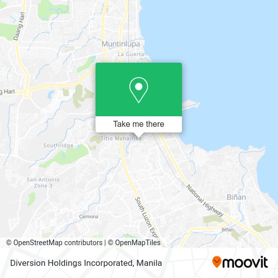 Diversion Holdings Incorporated map
