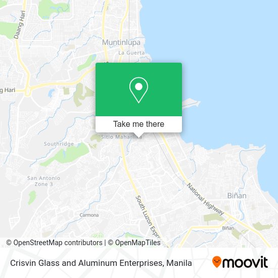 Crisvin Glass and Aluminum Enterprises map