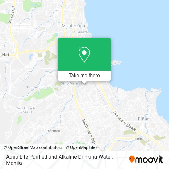Aqua Life Purified and Alkaline Drinking Water map