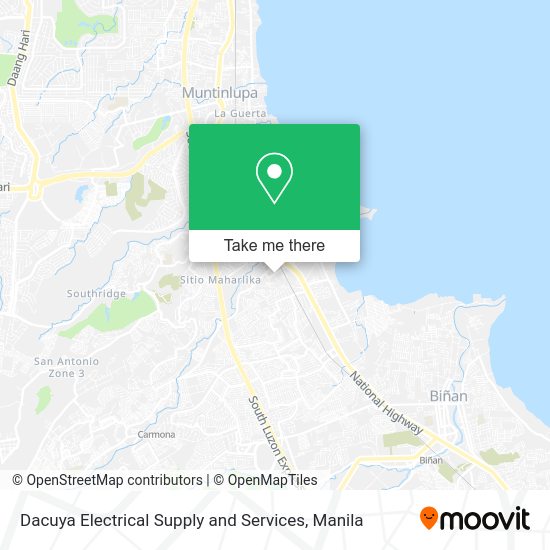 Dacuya Electrical Supply and Services map