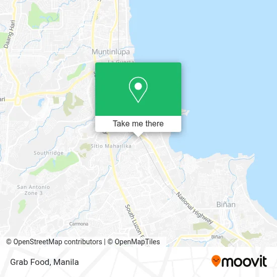 Grab Food map