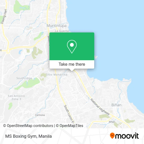 MS Boxing Gym map