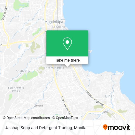 Jaishap Soap and Detergent Trading map