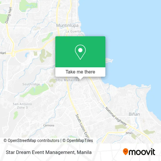 Star Dream Event Management map