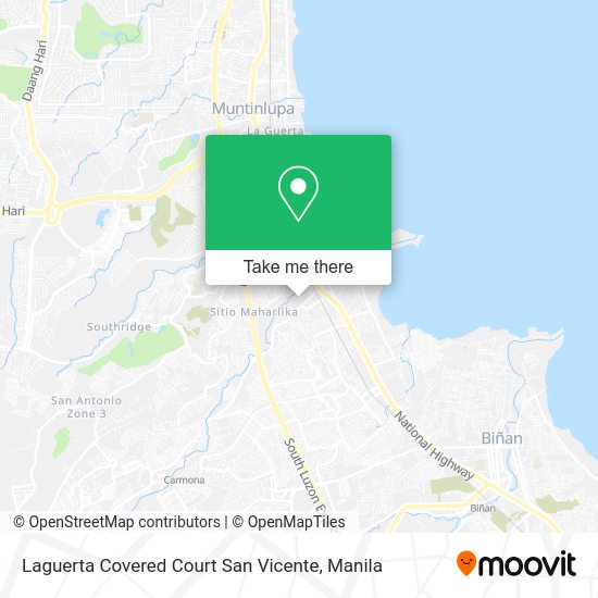 Laguerta Covered Court San Vicente map