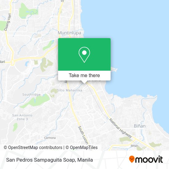 San Pedros Sampaguita Soap map