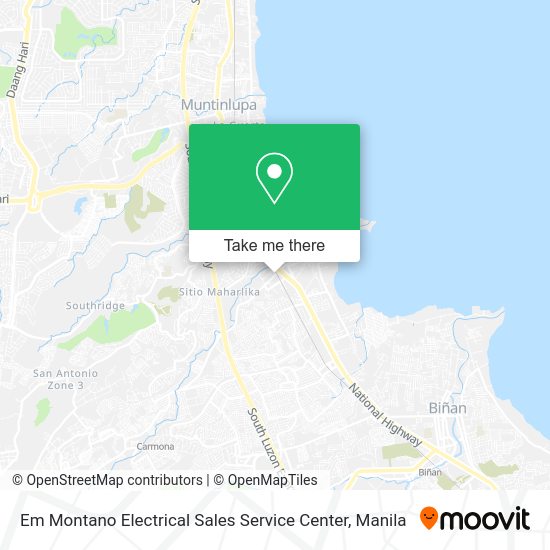 Em Montano Electrical Sales Service Center map