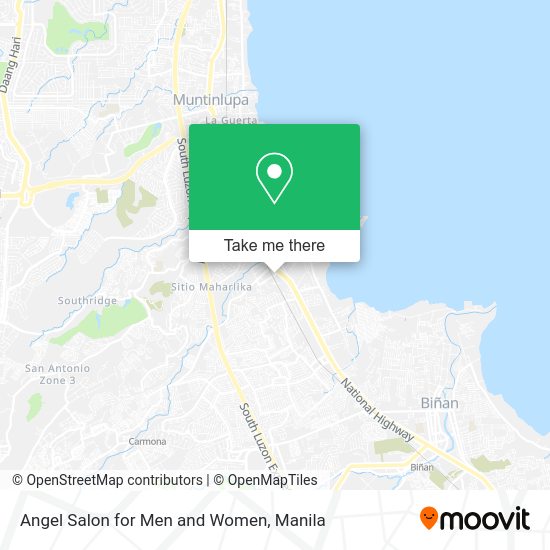 Angel Salon for Men and Women map