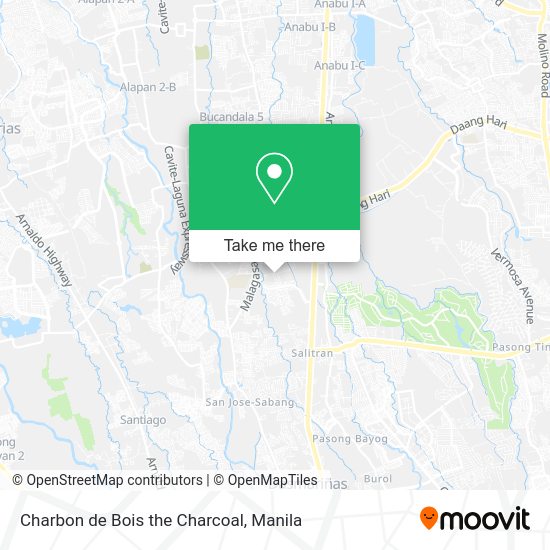 Charbon de Bois the Charcoal map