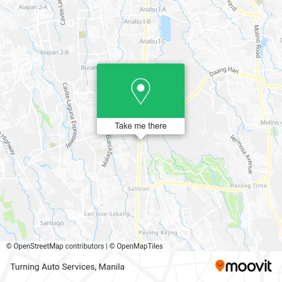 Turning Auto Services map
