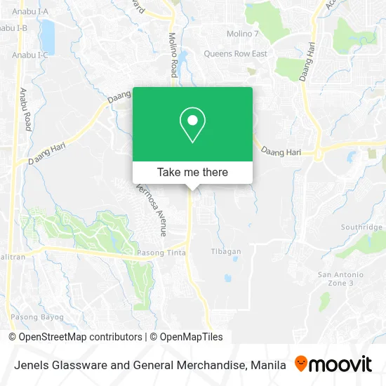 Jenels Glassware and General Merchandise map