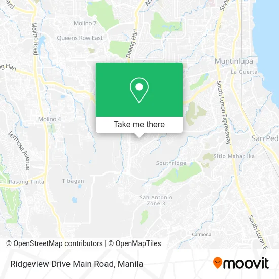 Ridgeview Drive Main Road map