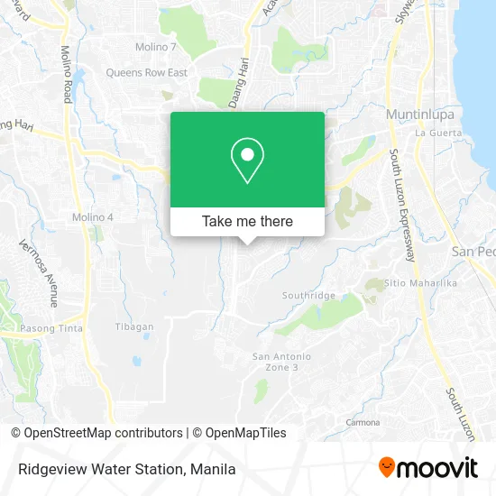 Ridgeview Water Station map