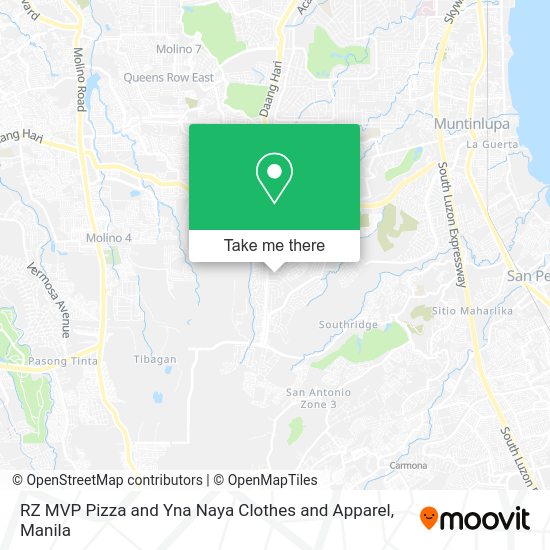 RZ MVP Pizza and Yna Naya Clothes and Apparel map