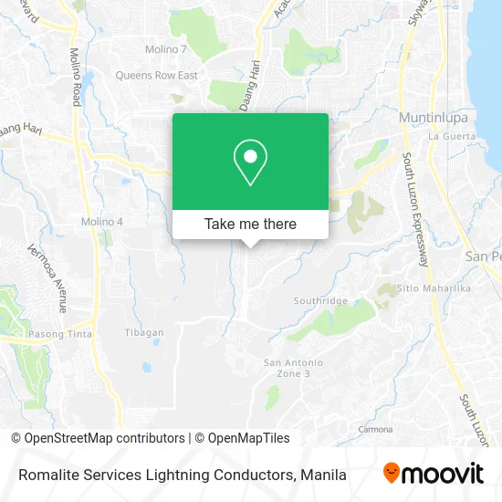 Romalite Services Lightning Conductors map