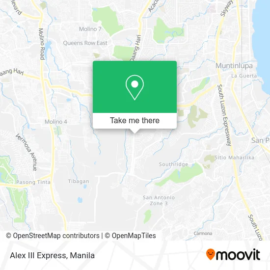 Alex III Express map