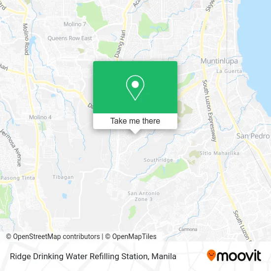Ridge Drinking Water Refilling Station map