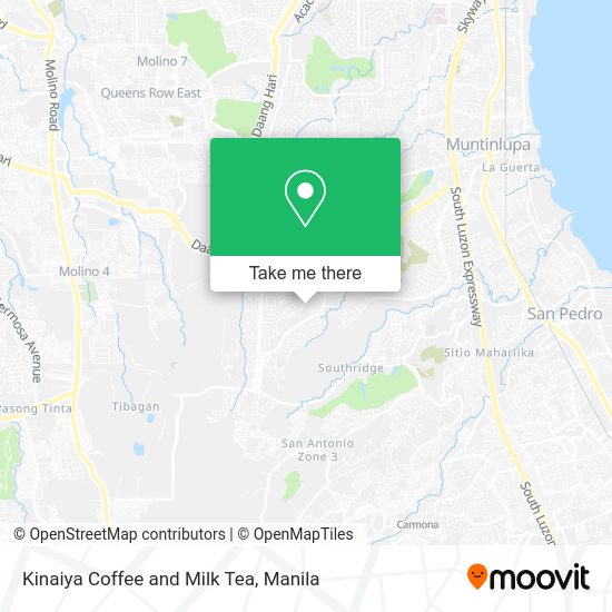 Kinaiya Coffee and Milk Tea map
