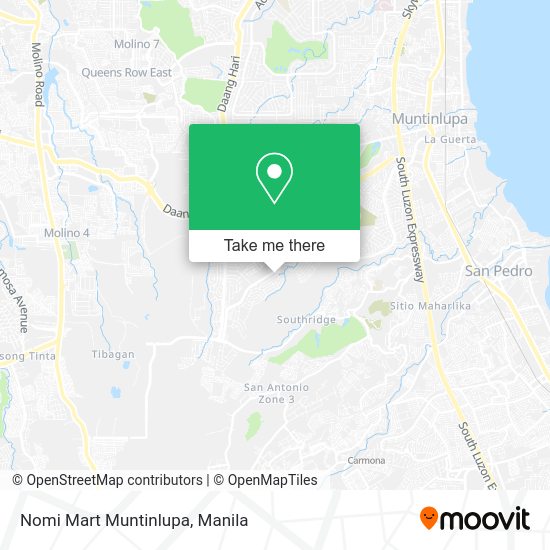 Nomi Mart Muntinlupa map