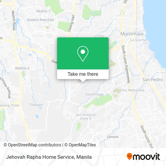 Jehovah Rapha Home Service map