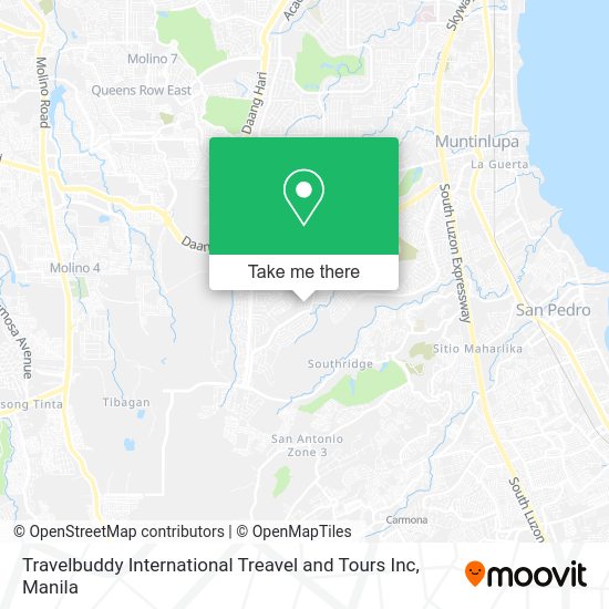 Travelbuddy International Treavel and Tours Inc map