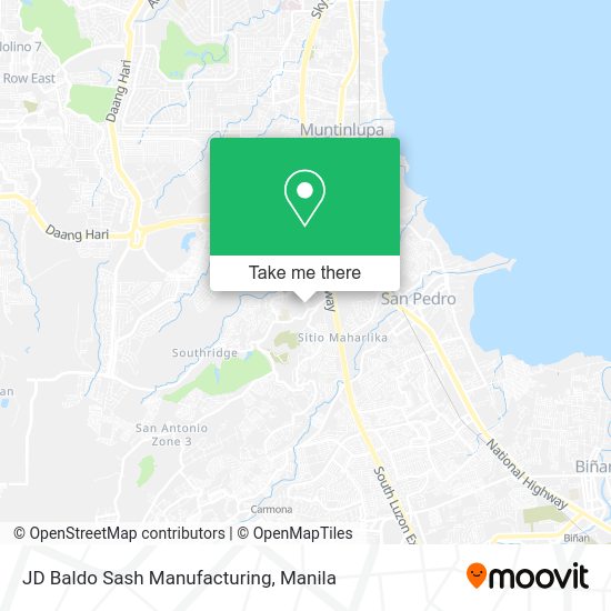 JD Baldo Sash Manufacturing map