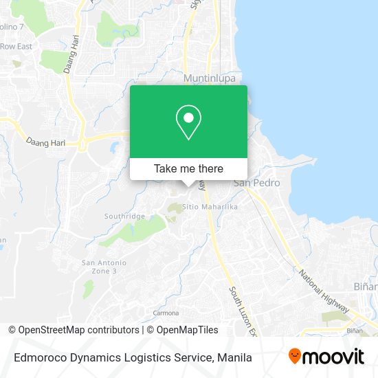 Edmoroco Dynamics Logistics Service map