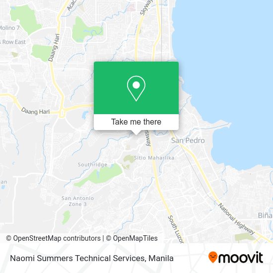 Naomi Summers Technical Services map