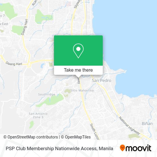 PSP Club Membership Nationwide Access map