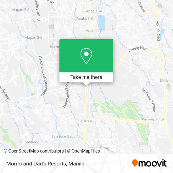 Mom's and Dad's Resorts map