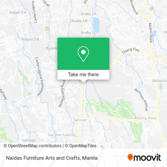 Naidas Furniture Arts and Crafts map