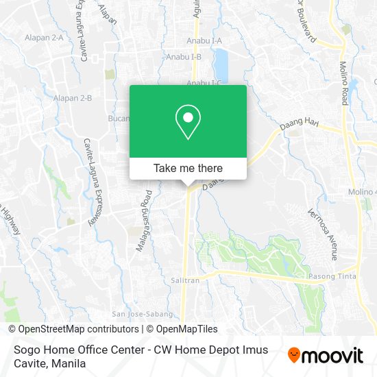 Sogo Home Office Center - CW Home Depot Imus Cavite map