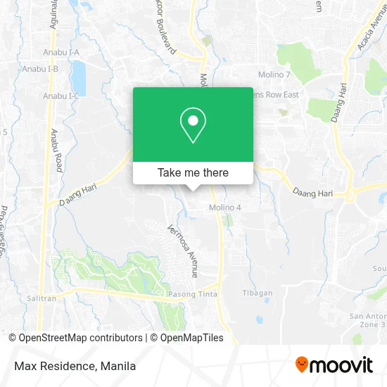 Max Residence map