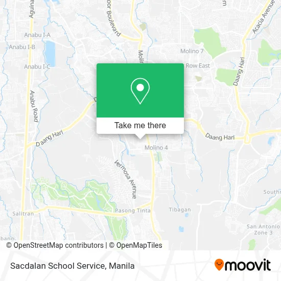 Sacdalan School Service map