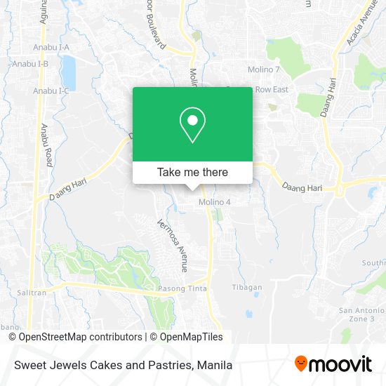 Sweet Jewels Cakes and Pastries map