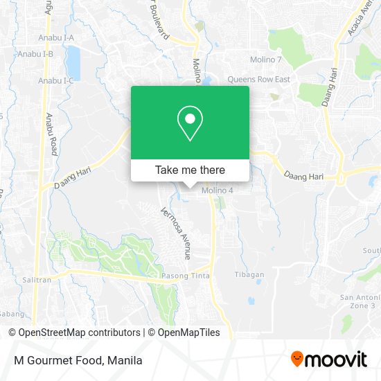 M Gourmet Food map