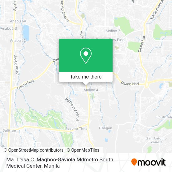 Ma. Leisa C. Magboo-Gaviola Mdmetro South Medical Center map