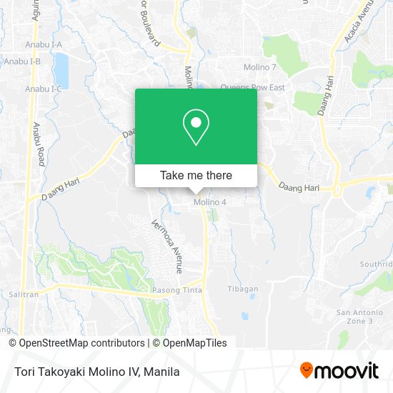 Tori Takoyaki Molino IV map
