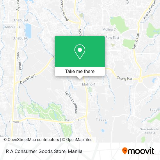 R A Consumer Goods Store map