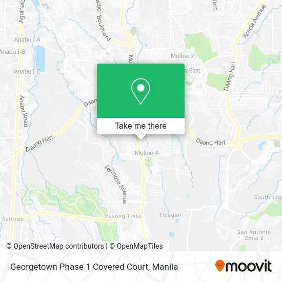 Georgetown Phase 1 Covered Court map