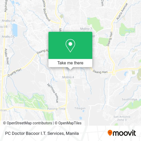 PC Doctor Bacoor I.T. Services map