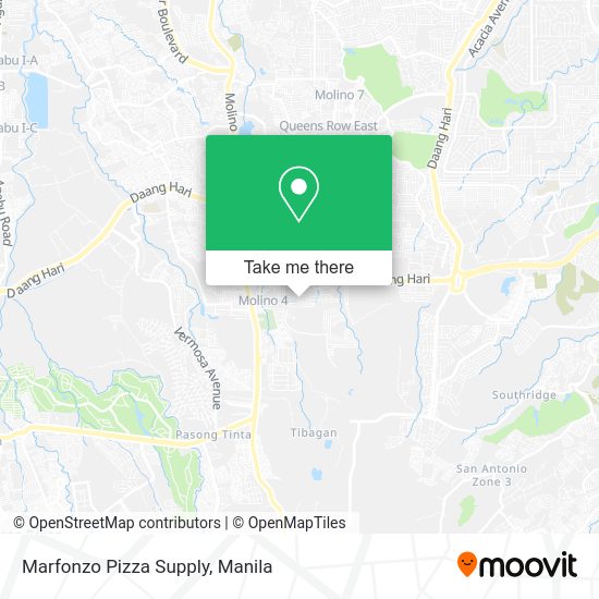 Marfonzo Pizza Supply map