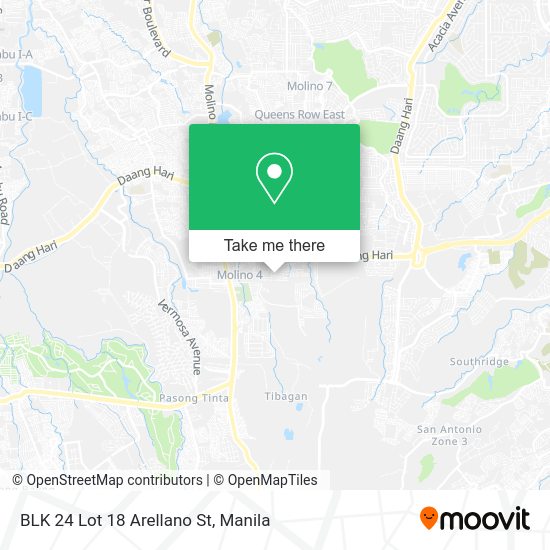 BLK 24 Lot 18 Arellano St map