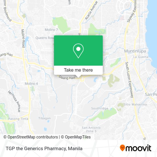 TGP the Generics Pharmacy map