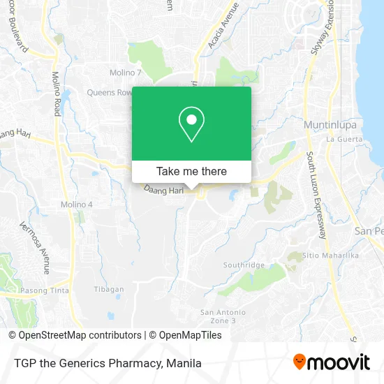 TGP the Generics Pharmacy map
