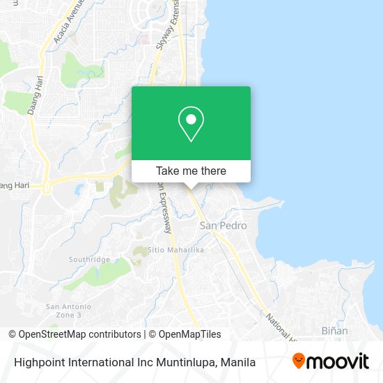 Highpoint International Inc Muntinlupa map