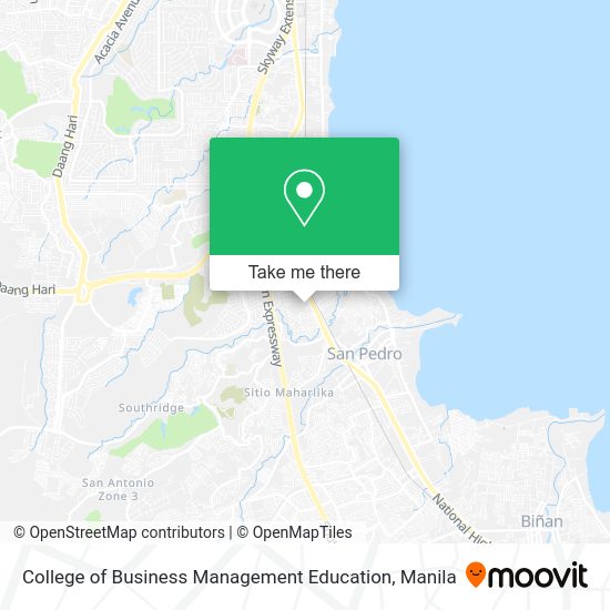 College of Business Management Education map